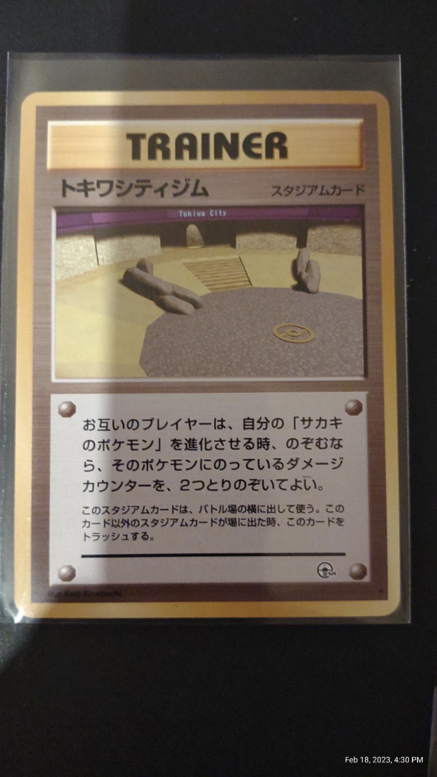 Viridian City Gym from Japanese Challenge From The Darkness Pokémon card set
