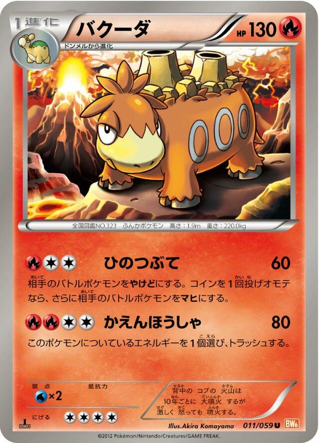 Camerupt #11 Pokémon Card from Pokemon Japanese Cold Flare Set 