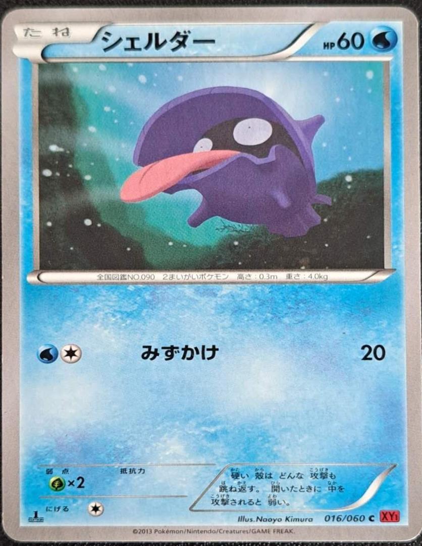 Shellder #16 Pokémon Card from Pokemon Japanese Collection Y Set 