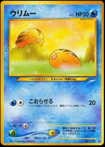 Swinub from Pokemon Japanese Darkness, and to Light