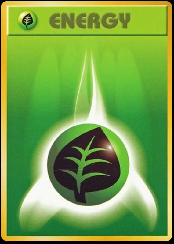 Grass Energy Pokémon Card from Pokemon Japanese Expansion Pack Set 