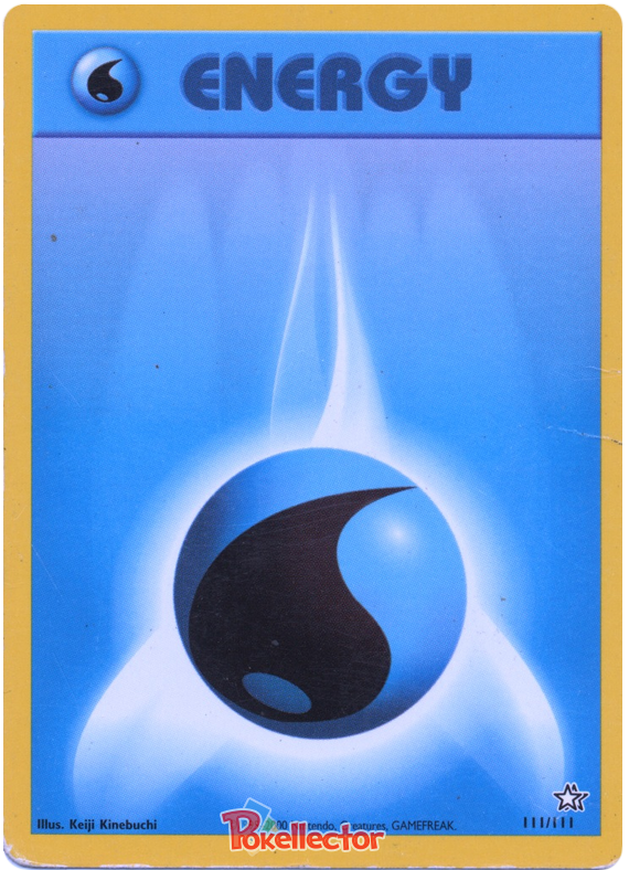 Water Energy Pokémon Card from Pokemon Japanese Expansion Pack Set 