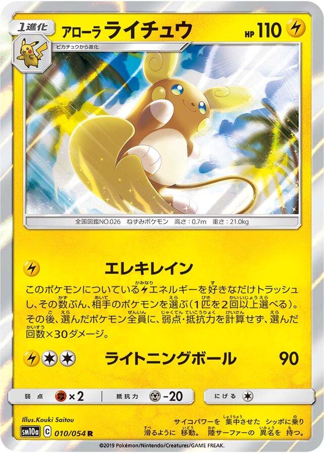 Alolan Raichu #10 Pokémon Card from Pokemon Japanese GG End Set 