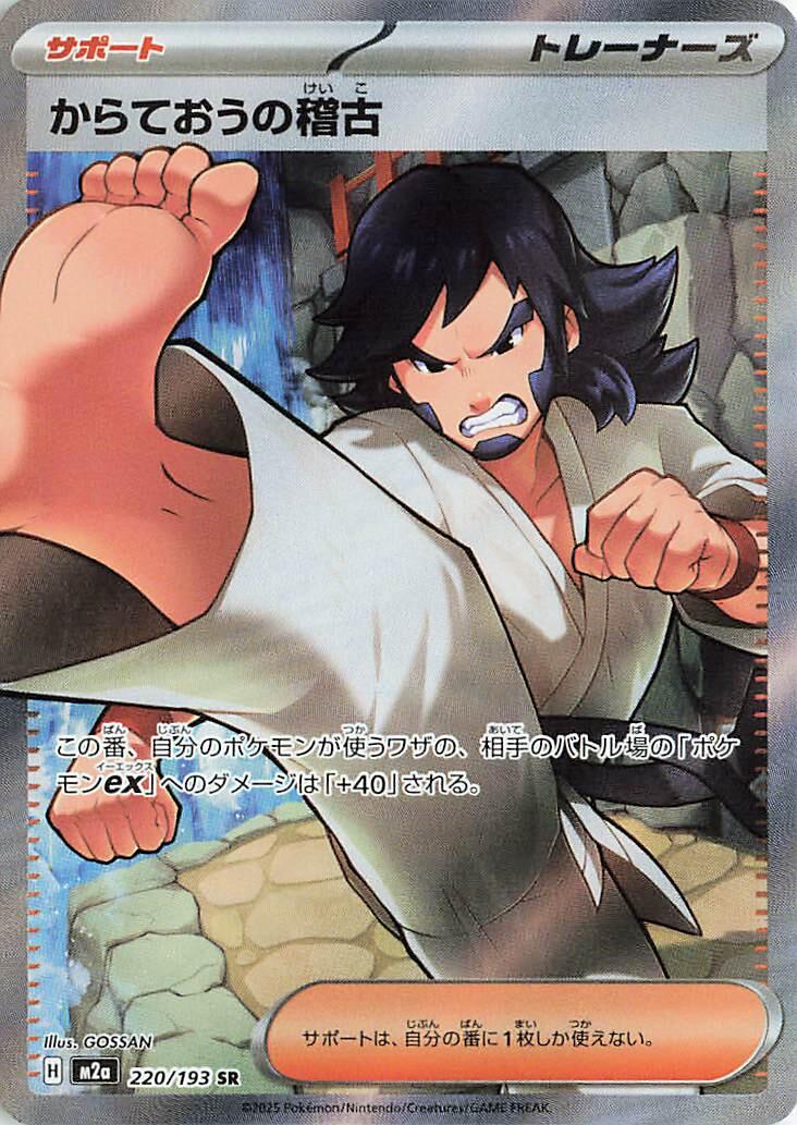 Black Belt's Training #220 from Japanese Mega Dream Ex Pokémon card set