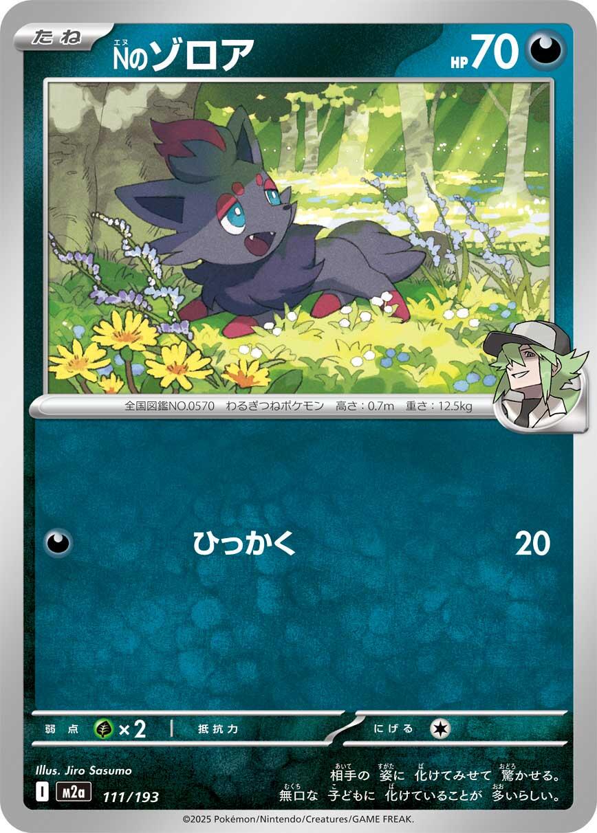 N's Zorua #111 Pokémon Card from Pokemon Japanese Mega Dream ex Set 