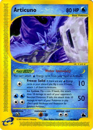 Articuno #30 from Japanese Mysterious Mountains Pokémon card set
