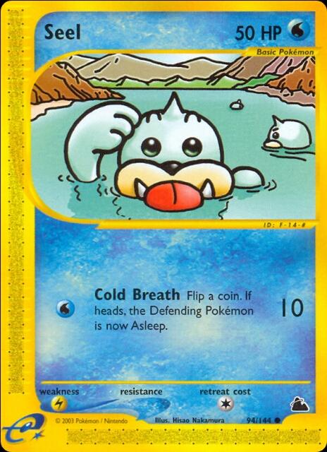Seel #22 from Japanese Mysterious Mountains Pokémon card set
