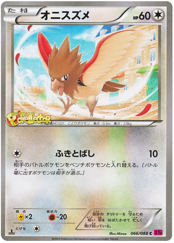 Spearow #66 Pokémon Card from Pokemon Japanese Phantom Gate Set 
