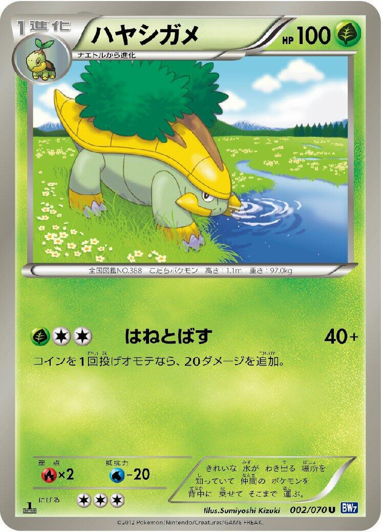 Grotle #2 Pokémon Card from Pokemon Japanese Plasma Gale Set 
