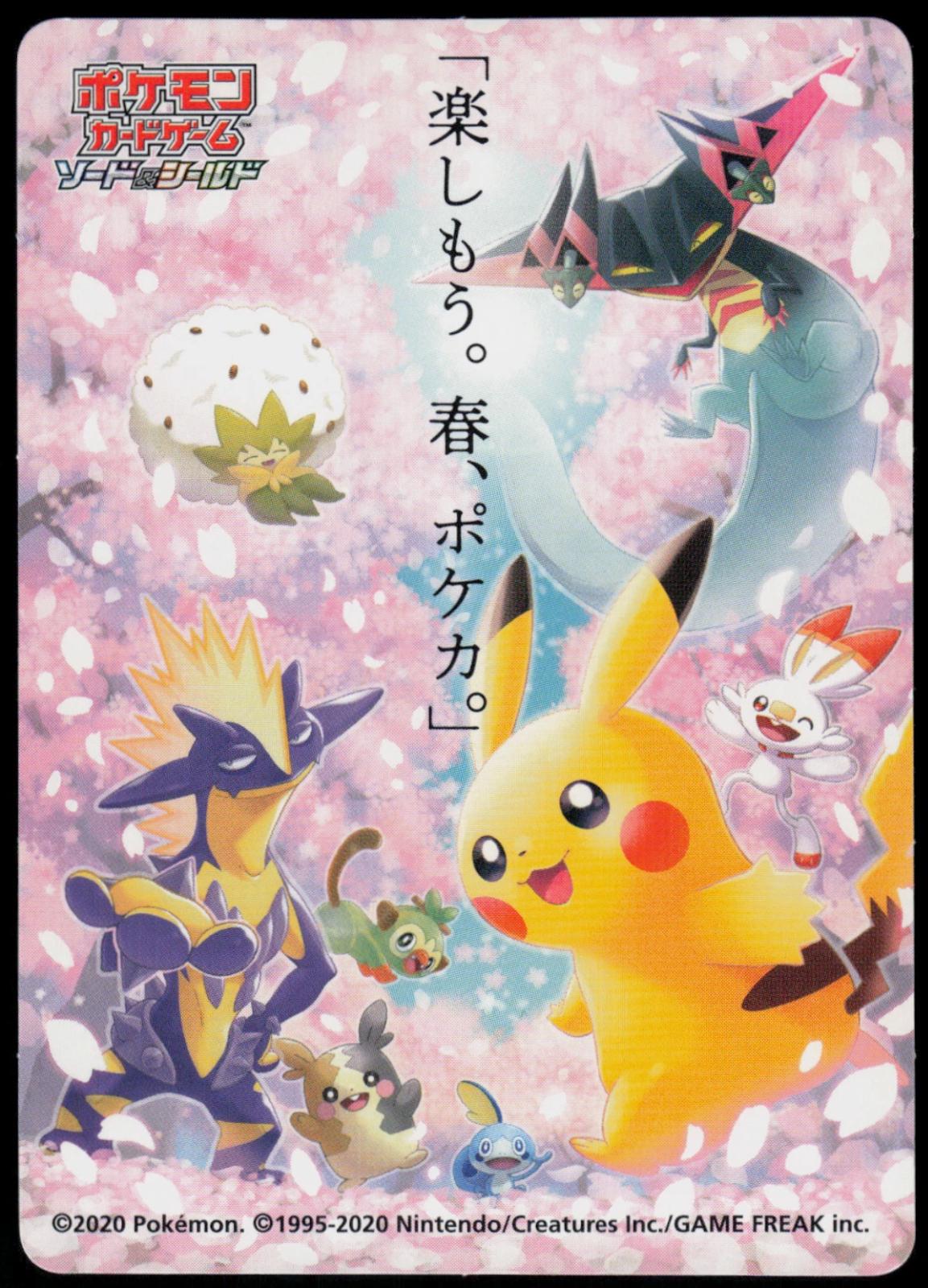 Let's Have Fun Pokeka Spring 2020 Campaign Sticker from Japanese Miscellaneous Promos Pokémon card set