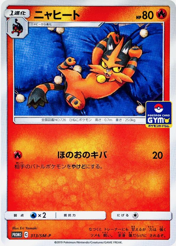 Torracat #313/SM-P from Japanese Sun & Moon Era Pokémon card set