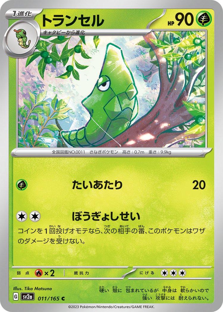 Metapod #11 Pokémon Card from Pokemon Japanese Scarlet & Violet 151 Set 