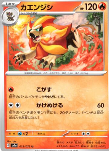 Pyroar #15 Pokémon Card from Pokemon Japanese Triplet Beat Set 