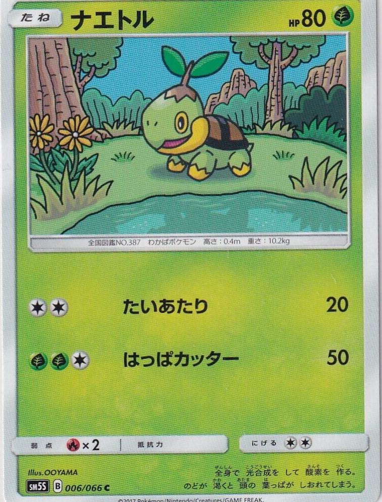 Turtwig #6 from Japanese Ultra Sun Pokémon card set