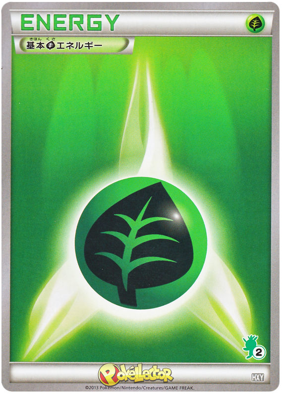 Grass Energy Pokémon Card from Pokemon Japanese XY Beginning Set Set 